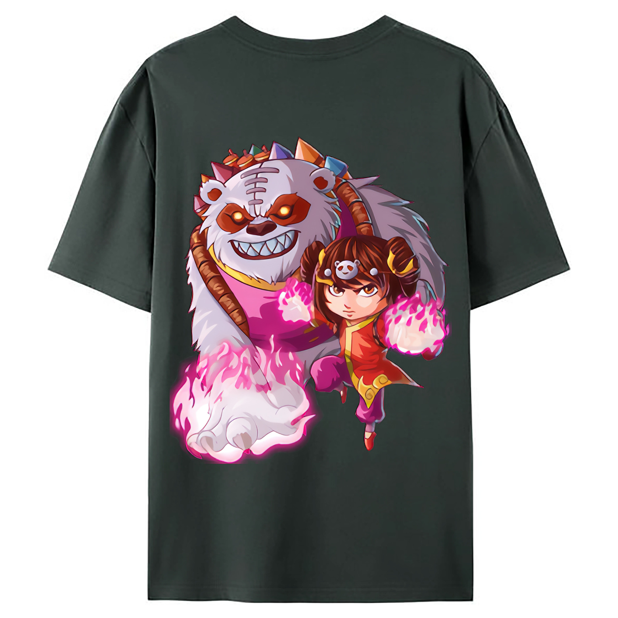 （画像用） リーグ・オブ・レジェンド League of Legends LOL 綿100％ メンズ半袖Tシャツ（バックプリント） 通気性